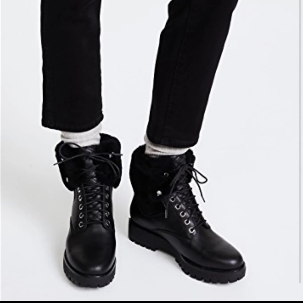 Michael kors Leather Teddy Hiking Boots - Picture 7 of 7